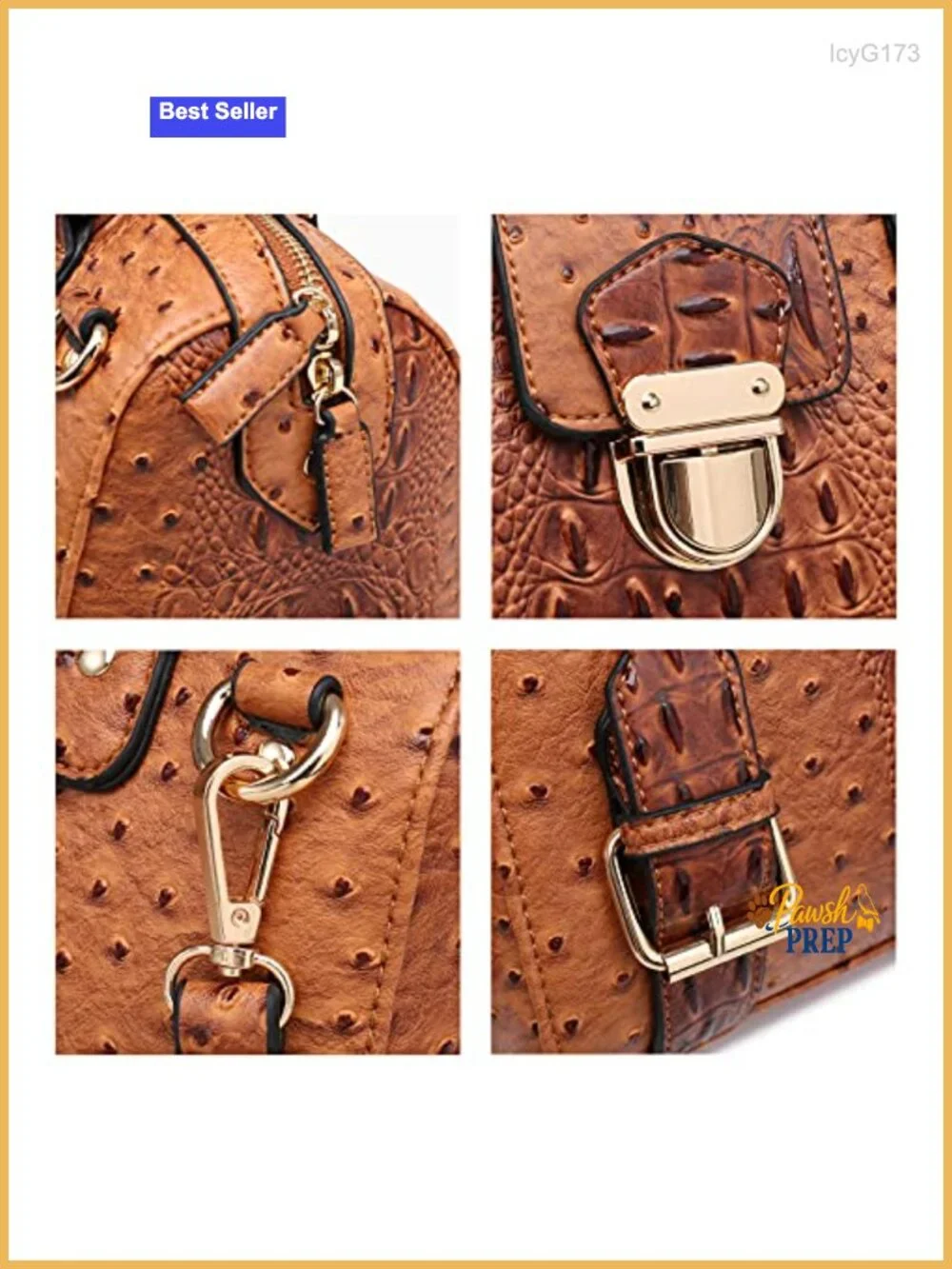 Women's Satchel Purse Top Handle Handbag Vegan Leather Work Tote